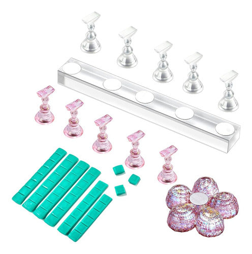 Makartt Nail Stand for Press On Nails Display Practice A 0