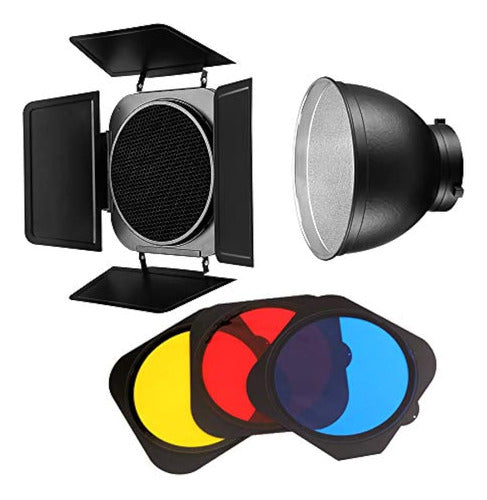 Jinbei Led Video Light Modifier Barn Door Con Honeycomb Grid 0