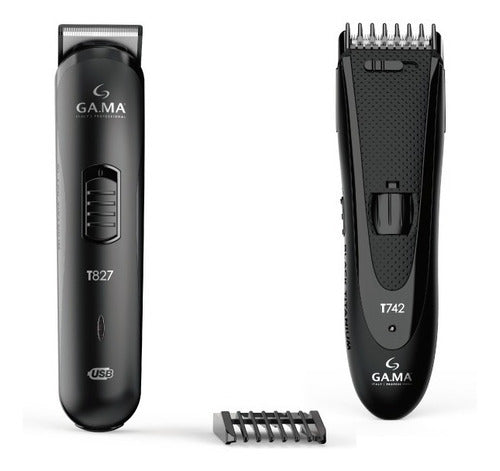 GA.MA Italy Pack Cortadora Pelo Gama Italy Usb T747 Titanium + Trimmer 0