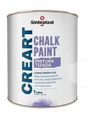 Sinteplast Pintura Tizada Chalk Paint Varios Colores Mate 1L 1