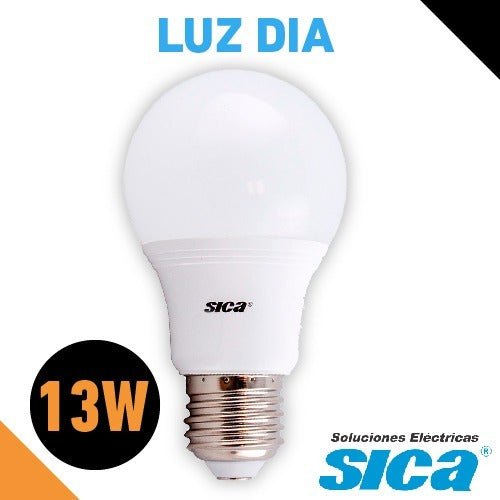 Sica LED Lamp 220V 13W A60 E27 Daylight Pack of 20 1