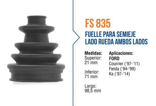 Kit Fuelle Semieje Ford Fiesta Ka Courrier Lado Rueda Ks835 1