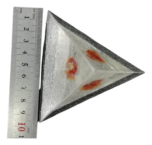 Orgonite Tetrahedral Pyramid with Citrine Crystal 2