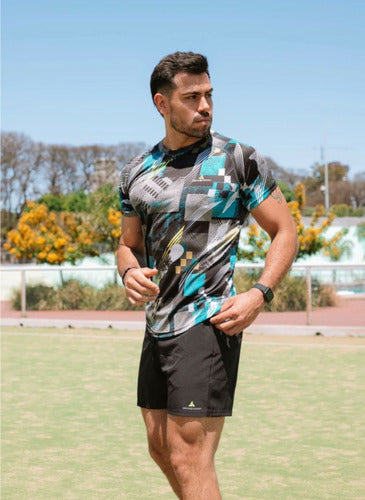 Men's Sublimated Sports T-Shirt Lycra Urban Luxury 7