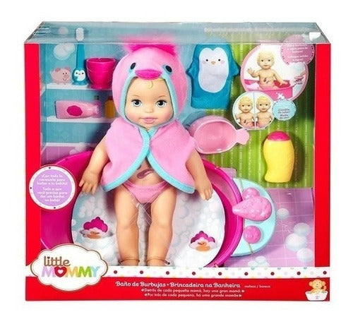 Muñeca Little Mommy - Baño De Burbujas Dtg64 1