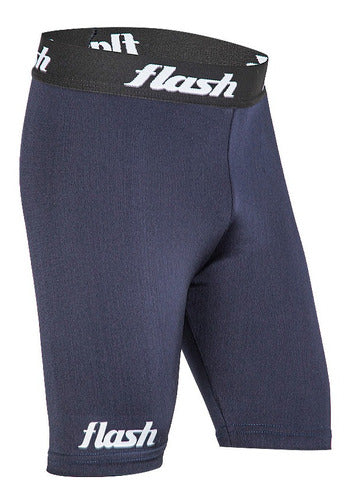 Flash Kids Blue Spandex Short Leggings - Only Sports 2