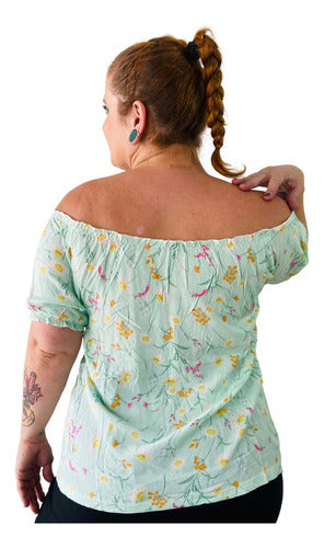 Floral Paisana Blouse Pili Plus Size Summer Specials 32