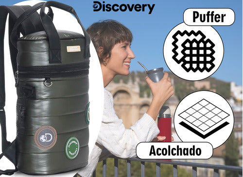 Discovery Bolso Matero Discovery Porta Equipo Para Mate Mochila Termo 2