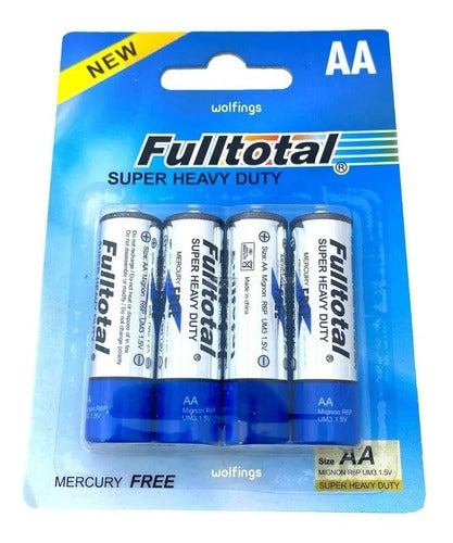 Fulltotal 12 AA Super Heavy Duty Carbon Control Tester Batteries 3