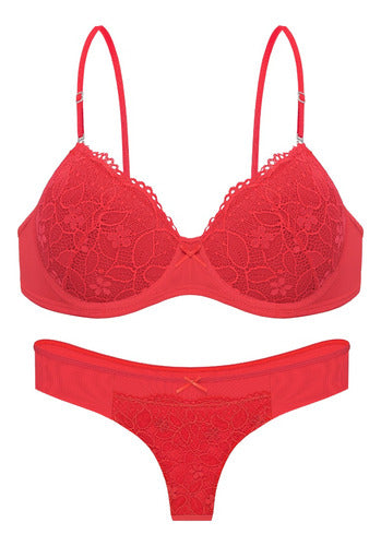 2841. Set Soft Cup with Modal and Lace Trim Pack of 3 3