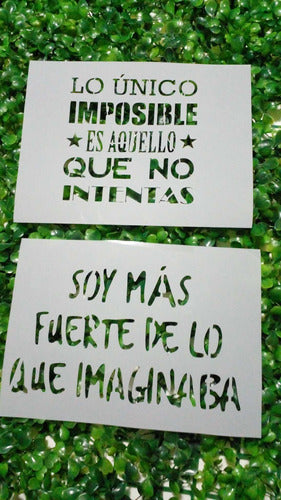 Stencil Frases X 18 Unidades Set 20 4