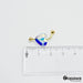 18k Gold Belly Button Piercing - 12mm Swarovski Heart Crystal 3