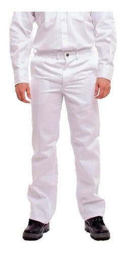 Ombu Classic White Work Pants Size 52 2