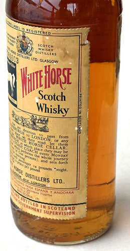 White Horse Scotch Whisky Cellar 1970 Botella Sellada 750ml 2