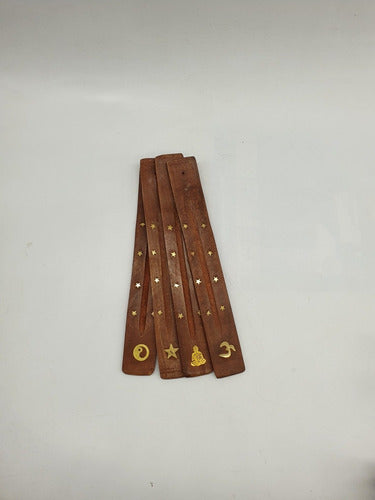 CM Porta Sahumerios - Wooden Incense Holder with Charms - 25 cm Long 1