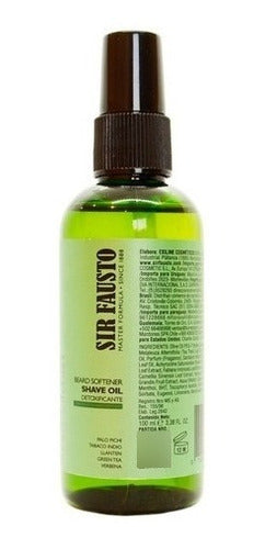 Sir Fausto Pure Detoxifying Beard Oil 100ml Barber 1