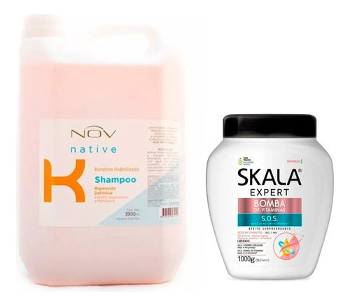 Skala Shampoo Keratina Nov + Baño Bomba De Vitaminas Set 0