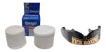 Final Fighter Boxing/Kickboxing Training Combo Kit: Hand Wraps + Mouthguard with Design 6