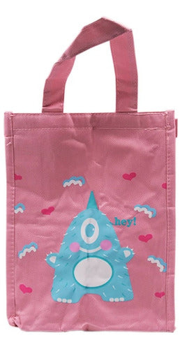Thermal Lunch Bag with Fun Monsters Design - Ideal for School or Work 11