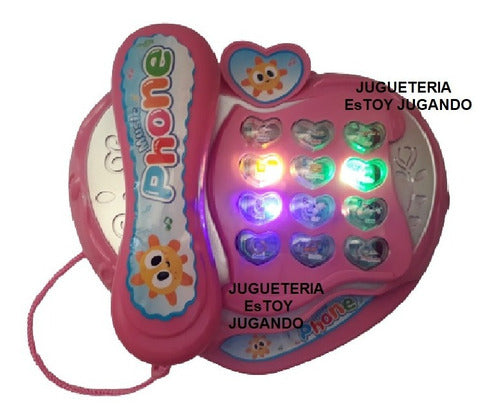 Teléfono Voz Castellano Sonidos Luces Música Didáctic 1