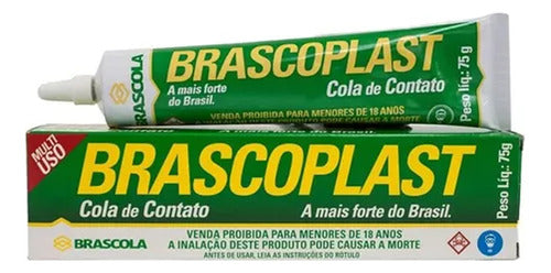 Pegamento De Contacto Brascoplast 75 Grs. Adhesivo Brascola 0