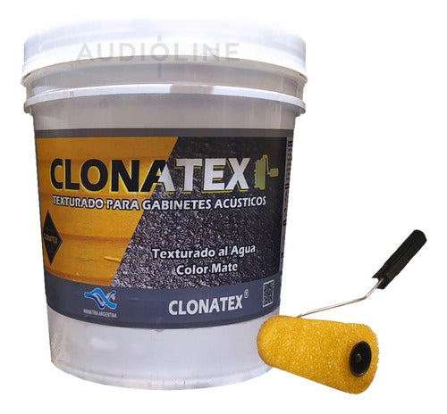 Texturado Para Bafles 5 Kilos + Rodillo De Texturar Clonatex 2