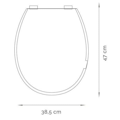 D'accord Tapa Asiento Inodoro Blanco Urea Ariel Florencia 421 1