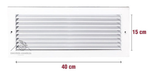 Rejilla Ventilacion 40x15 Retorno 1