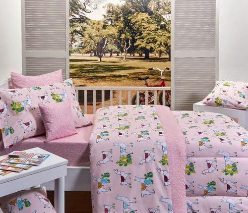 Children's Bed Sheets 1.5 Twin Danubio Percal 75