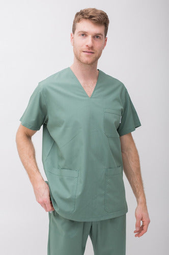 Suedy Medical Uniform V-Neck Set in Arciel Fabric 39