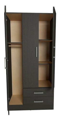 Orlandi Wardrobe Cabinet with 3 Doors and 2 Drawers 1