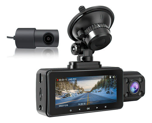 LANMODO D1 3-Channel 4K Dashboard Camera with App 0