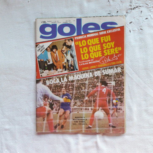 Goles Nº 1490 9/8/1977 Poster Carlos Monzon 0