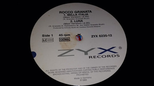 Rocco Granata Bella Italia Vinilo Maxi Extended Zyx Germany 2