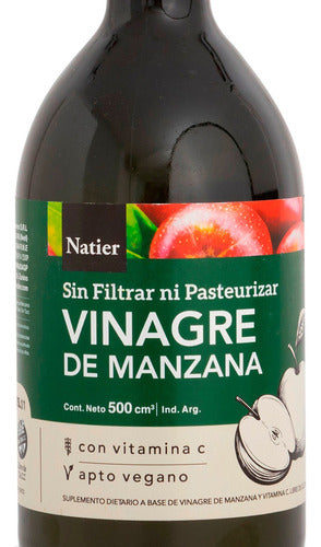 Natier Kit X6 Vegan Apple Cider Vinegar Supplement 500ml 2