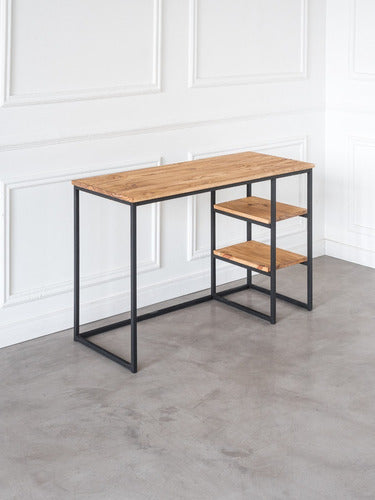 Rustic Iron and Wood Desk 160 x 50 x 77 cm 1