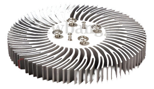 Aluminum Spiral Round Heat Sink Radiator Pair 0