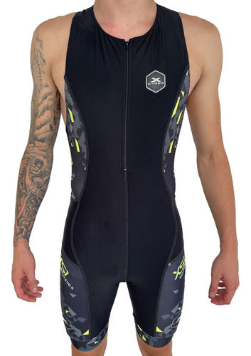 Xtres Triathlon Cycling Running Sleeveless Body Suit Men 6