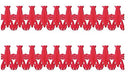 Beistle Crawfish Garland, 2 Piece, 9" x 14', Red 0