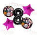 Pack Globos Demons Slayers X 5 ( Con Número De 80 Cm) 0