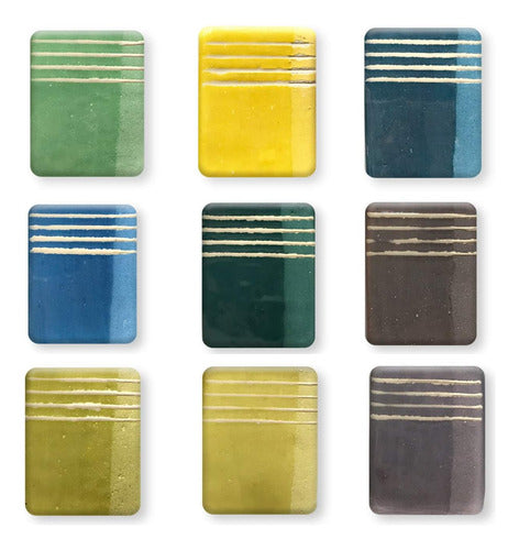 Engobes Verde, Azul, Amarillo, Uva, Limón, Mora X250grs 0