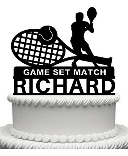 Personalized Tennis Player Cake Topper Decoration - PLA - PATATA 3D 1