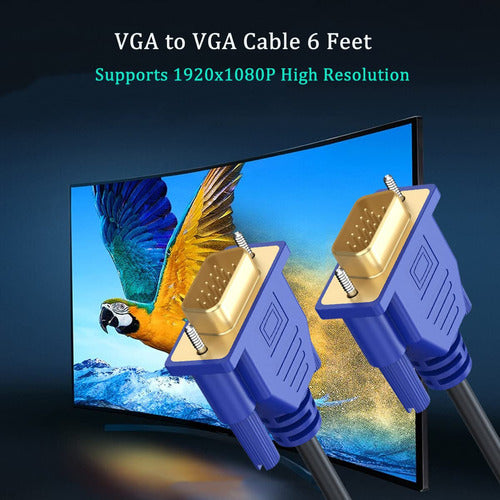 Uvooi Cable Vga A Vga De 6 Pies, Cable Vga Para Monitor De C 1