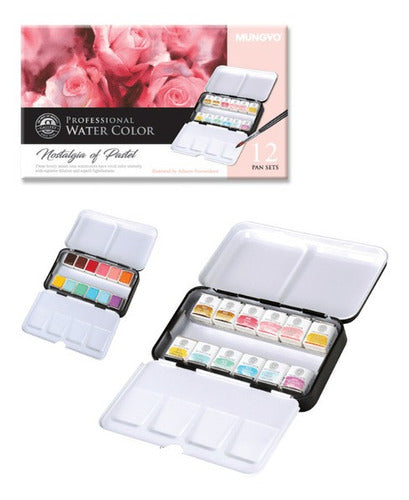 Mungyo Pastel Watercolors X12 Pan Set 1