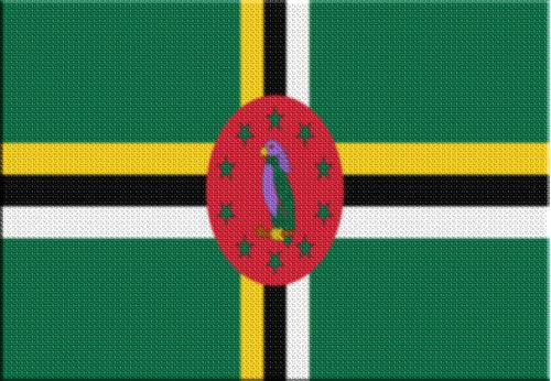 Parche Termoadhesivo Bandera Dominica 0