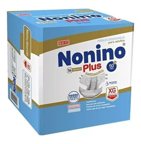 Nonino Plus Anatomical Stretchable Diapers - 80 Units 0