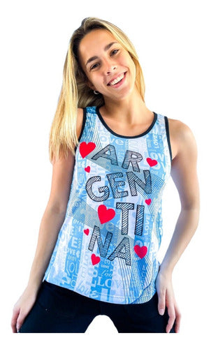 Argentina Women's World Cup Tank Top by Bianca Sheli 2098 13