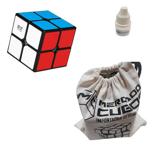 Qiyi Qidi 2x2 Original Rubik's Cube + Moyu Base + Lubricant 4