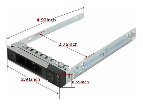 BTHEBKRS Lote De 2pcs 2.5" Dxd9h Ssd Sas Sata Hard Drive Caddy Para 1 1