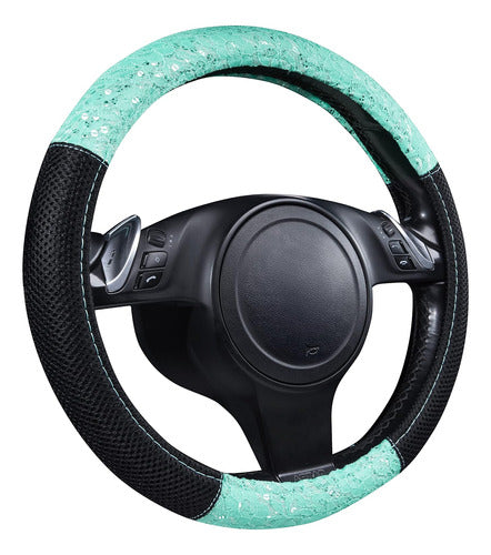 Car Pass Delray Lace and Spacer Steering Wheel Cover 0